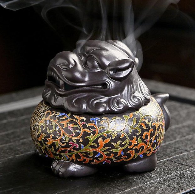 材質銅貔貅八仙燻香炉 彫刻香炉アロマ 装飾品 コレクション - 金属工芸