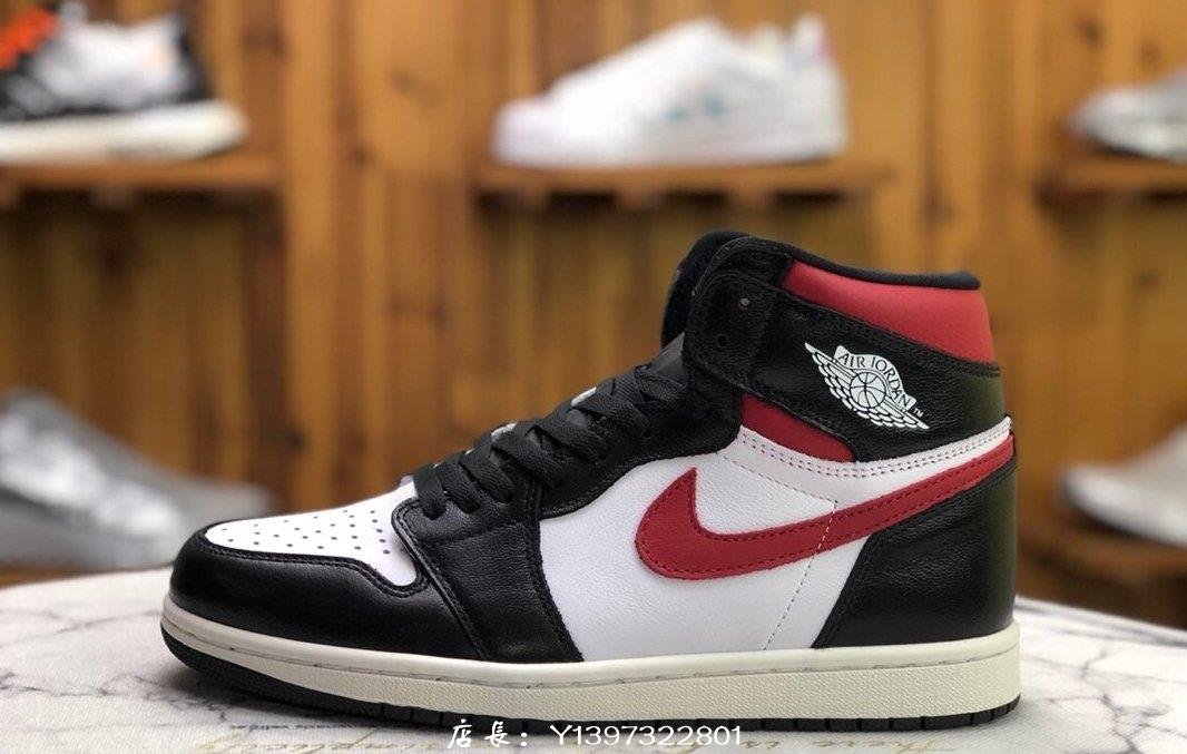 NIKE AIR JORDAN 1 RETRO HIGH 黑白紅紅勾百搭高筒籃球鞋555088-061 男