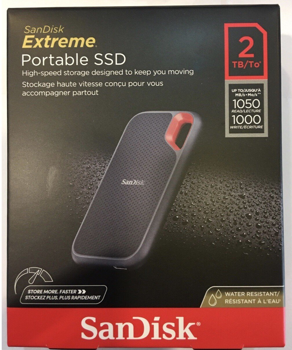 公司貨 Sandisk Extreme Portable Ssd E61 2tb Usb32 1050mbs 2t Yahoo奇摩拍賣 0491