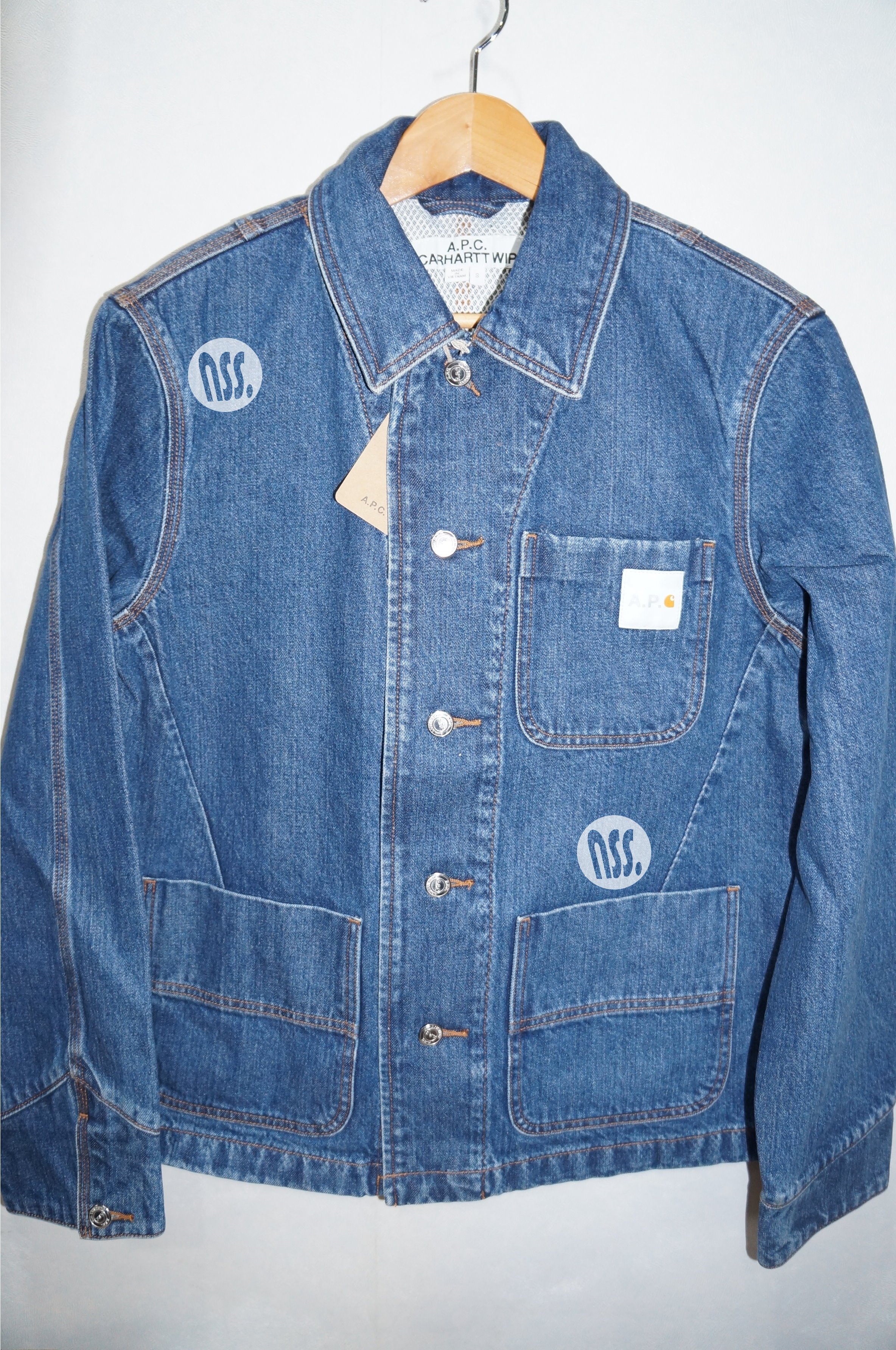 A.P.C. Carhartt WIP 20SS デニムワークジャケット 800 超人気 51.0