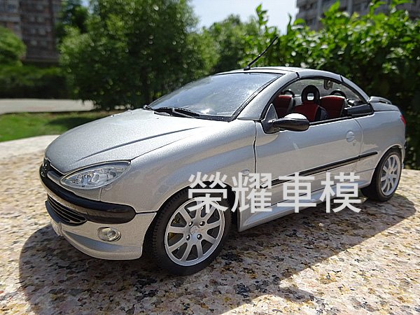 榮耀車模型..個人化訂製，將愛車複製成汽車模型-標緻 寶獅 206CC 3門 206 CC 任何顏色可以製作