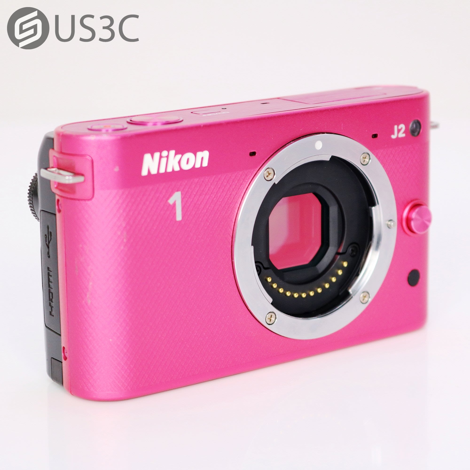 【US3C-高雄店】尼康 Nikon 1 J2 + Nikon 1 VR 10-30mm F3.5-5.6 1200萬像素 高速自動對焦 微單眼  二手相機