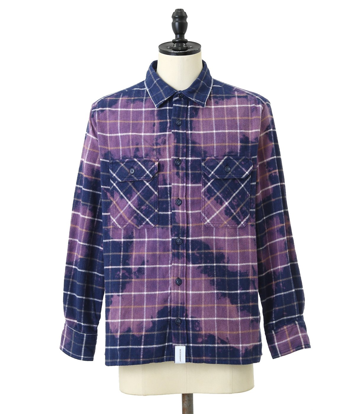 Descendant ( DCDT ) 2019ss MOSS CHECK LS SHIRT | Yahoo奇摩拍賣