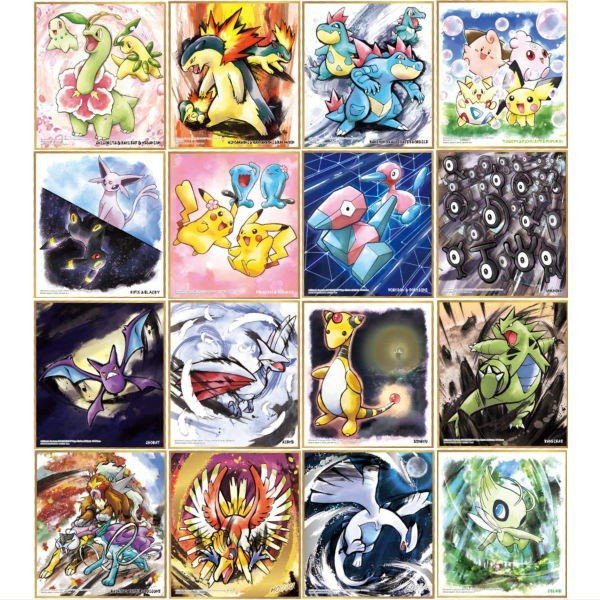 Bandai 日版盒玩 精靈寶可夢 神奇寶貝 Pokemon 色紙 Art2 第2彈 大全16張合售 現貨 特價 Yahoo奇摩拍賣