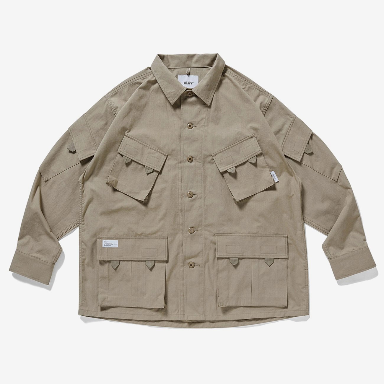 日貨代購CITY】2021AW WTAPS MODULAR LS COTTON RIPSTOP 十袋口袋襯衫