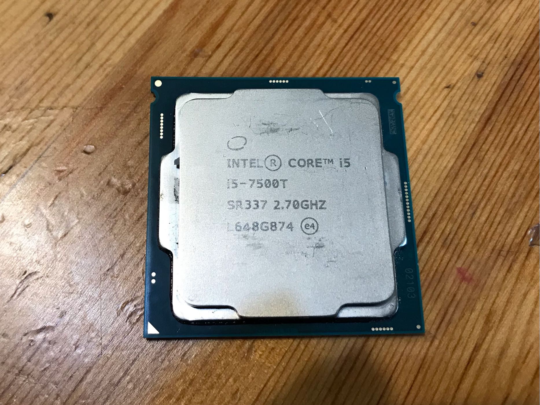 Intel i5 7500T 2.7GHz SR337 CPU LGA-1151 4核6M 中古良品