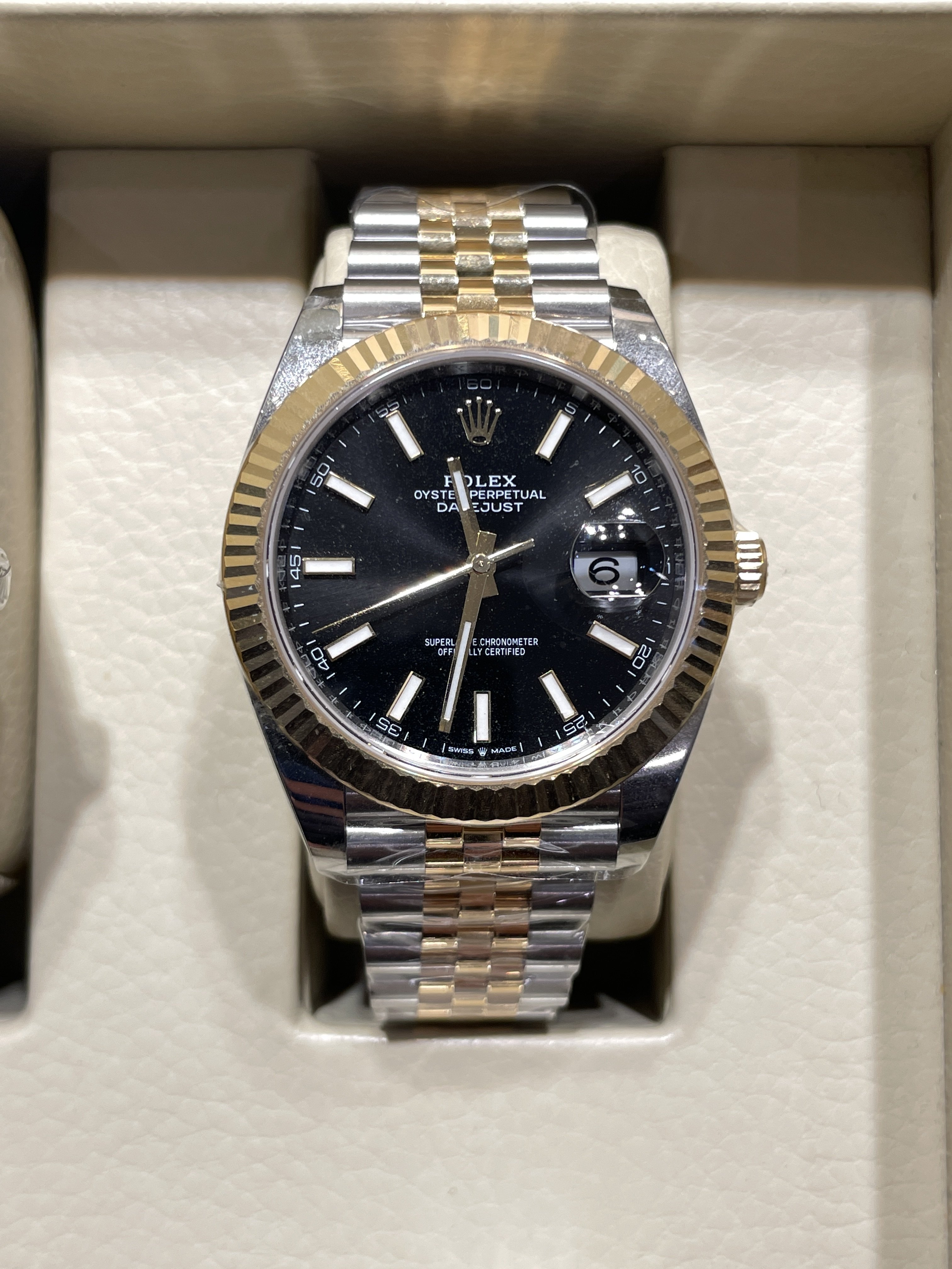 【 大西門鐘錶 】 勞力士 126333 黑面 五銖帶 Datejust 41