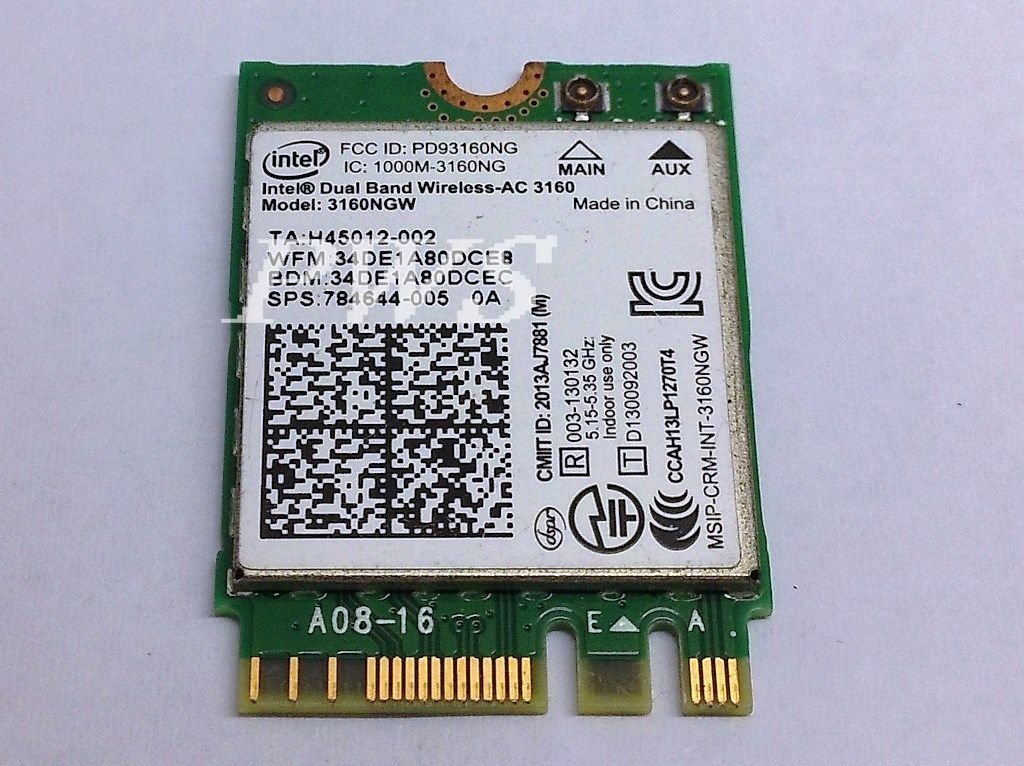 筆電用Intel Dual Band Wireless-AC 3160 3160NGW NGFF M.2 】 | Yahoo