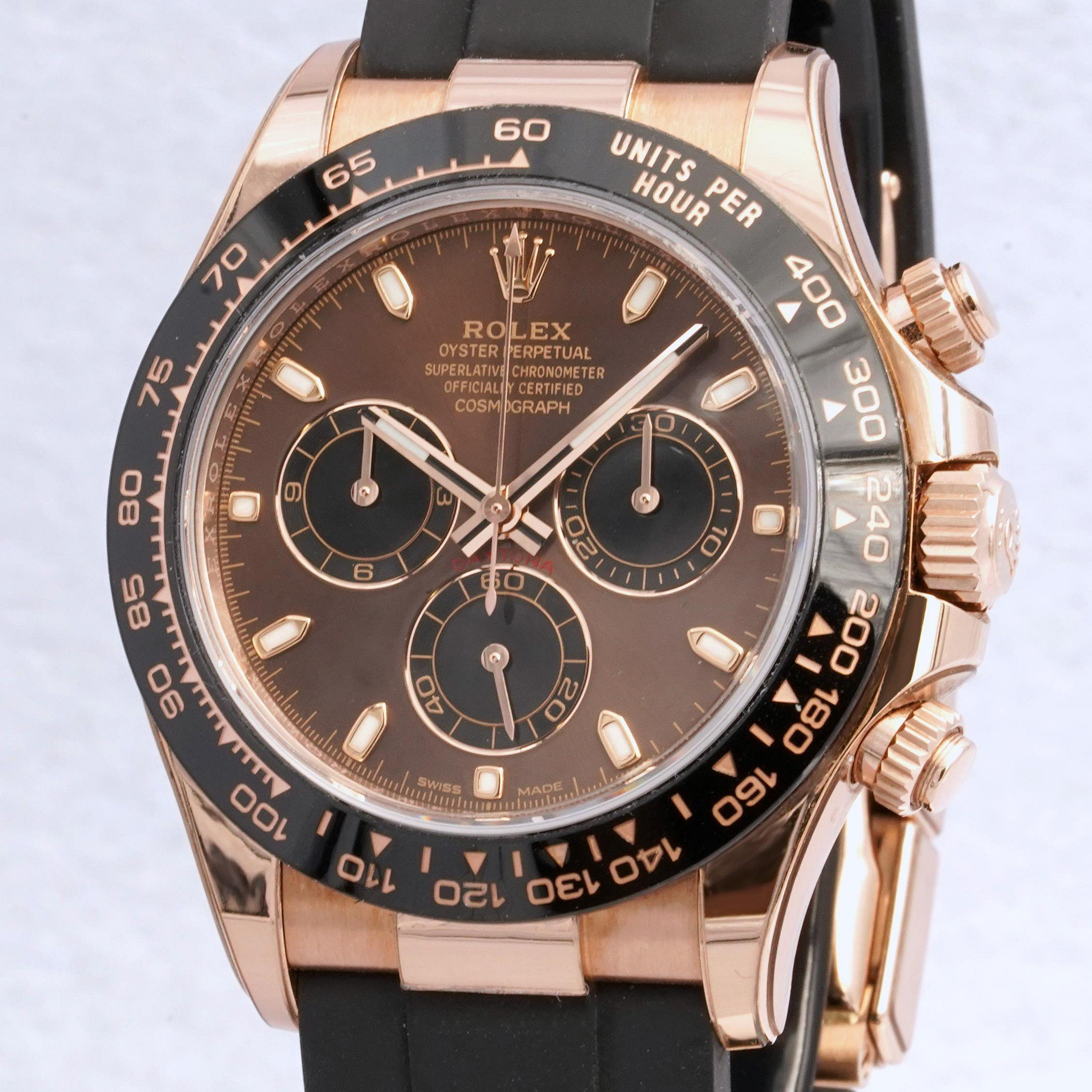 ROLEX 勞力士 116515LN Daytona 迪通拿系列 玫瑰金 巧克力面盤