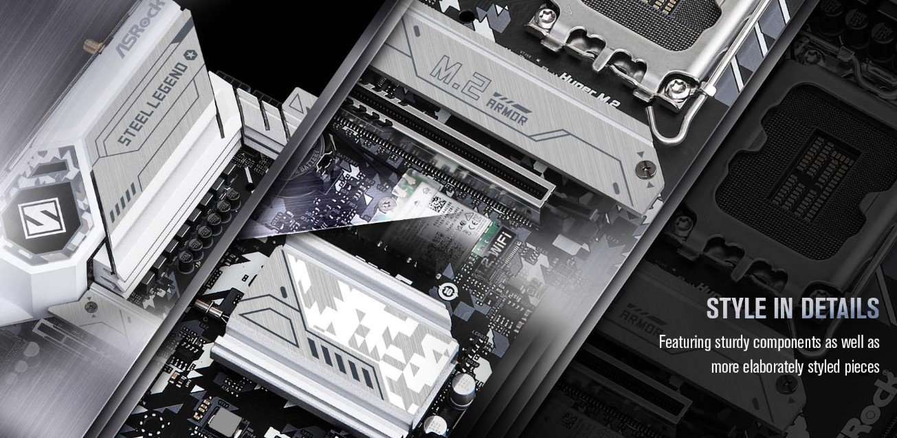 華擎ASRock B760M STEEL LEGEND WIFI MATX INTEL主機板| Yahoo奇摩拍賣