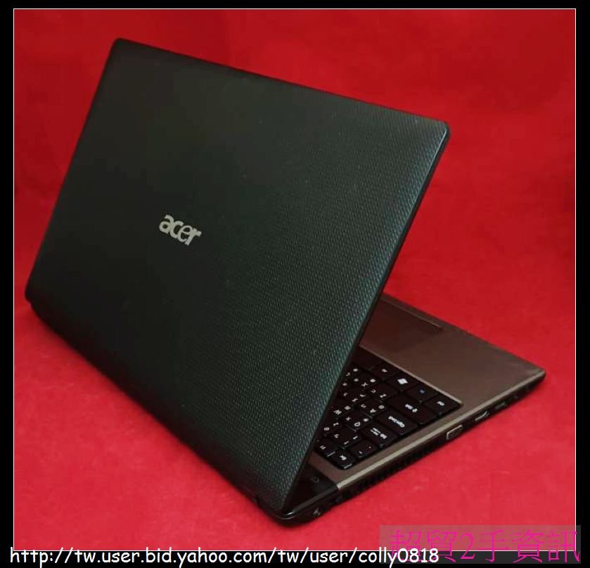 超貿2手資訊 ACER 5750G 四核筆記型電腦 i5-2410 /DDR3 4G/500G HD/GT540M 2G