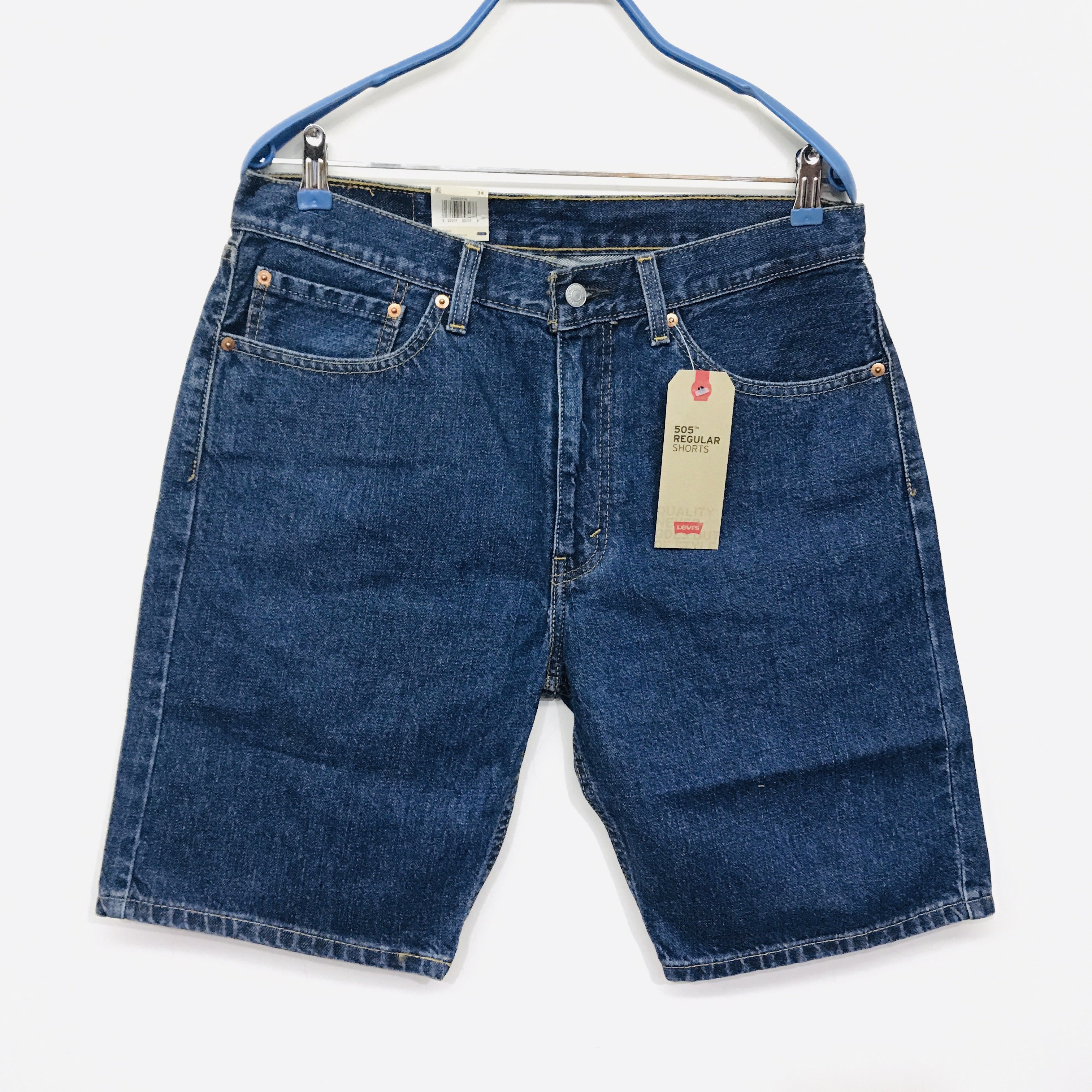 Levi's Levis 505™ Regular Fit Shorts 重磅水洗刷色牛仔短褲345052114