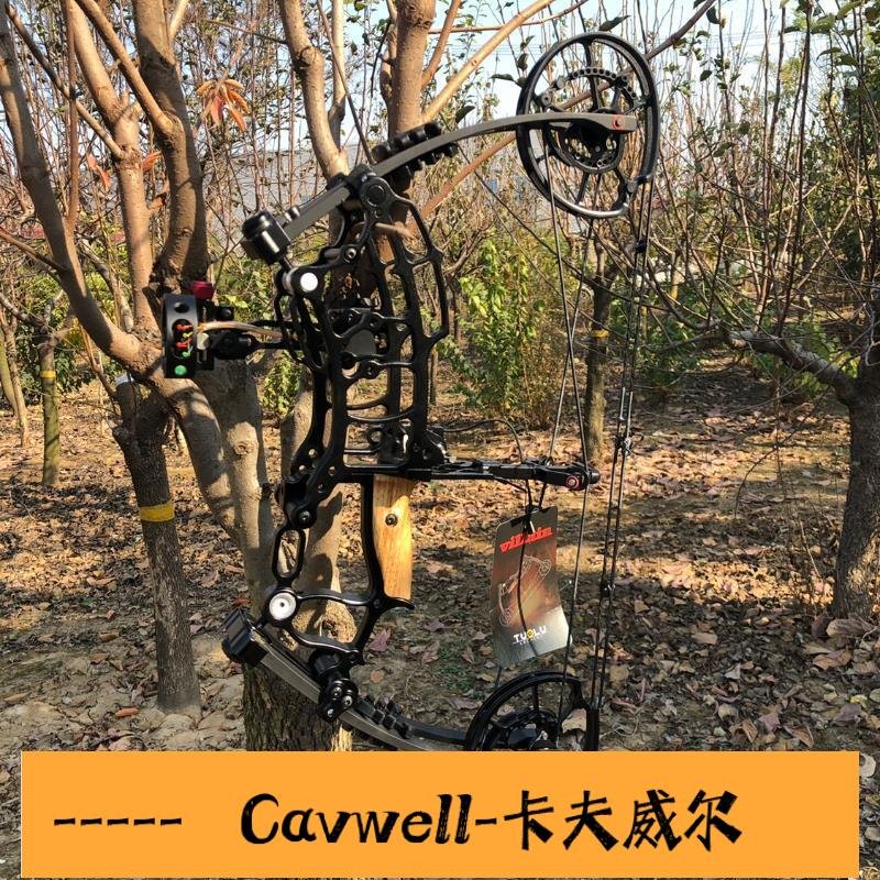 Cavwell-正品惡棍複合弓惡魔兩用鋼珠射箭三角複合弓箭短軸距非挑戰者夜刃幻世弓車車獵野獵複合弓套裝-可開統編