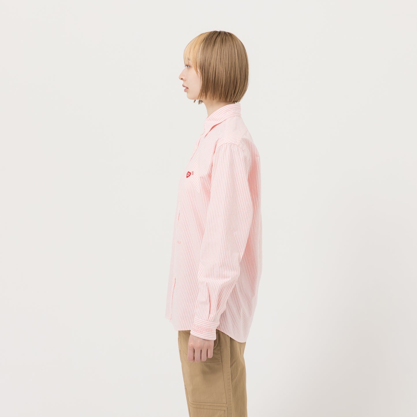 ★新品★HUMAN MADE STRIPED BD SHIRT PINK 2XL