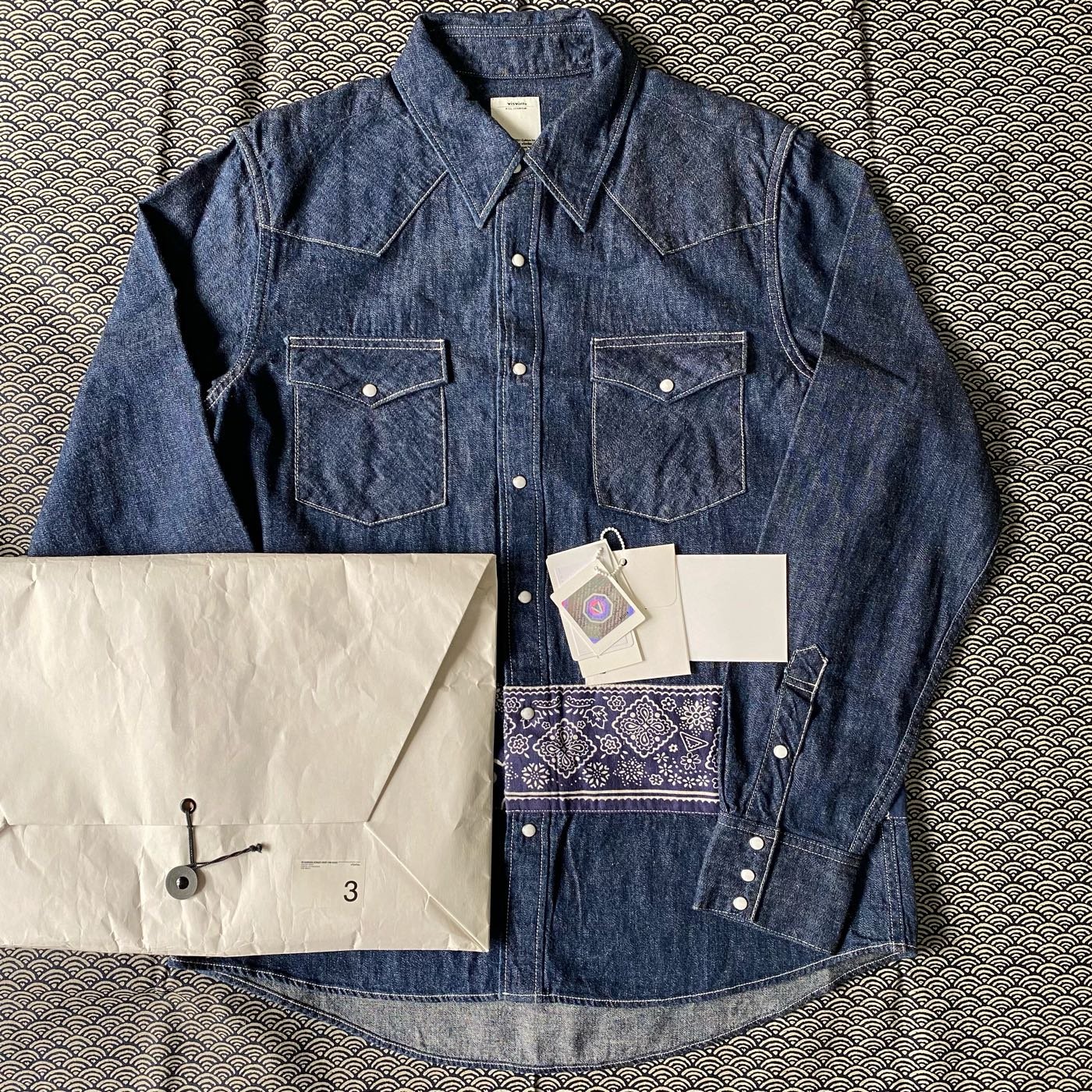 Visvim Bandana Border Shirt One Wash | Yahoo奇摩拍賣