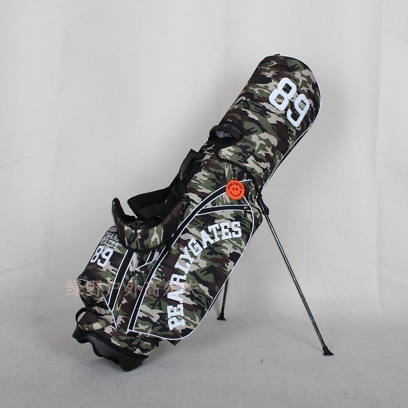 新品 全新現貨 PEARLYGATES高爾夫球包迷彩超輕支架包PG89笑臉球袋腳架包golf- 可開發票
