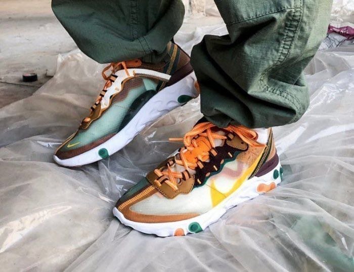 NIKE REACT ELEMENT 87 PALE IVORY 