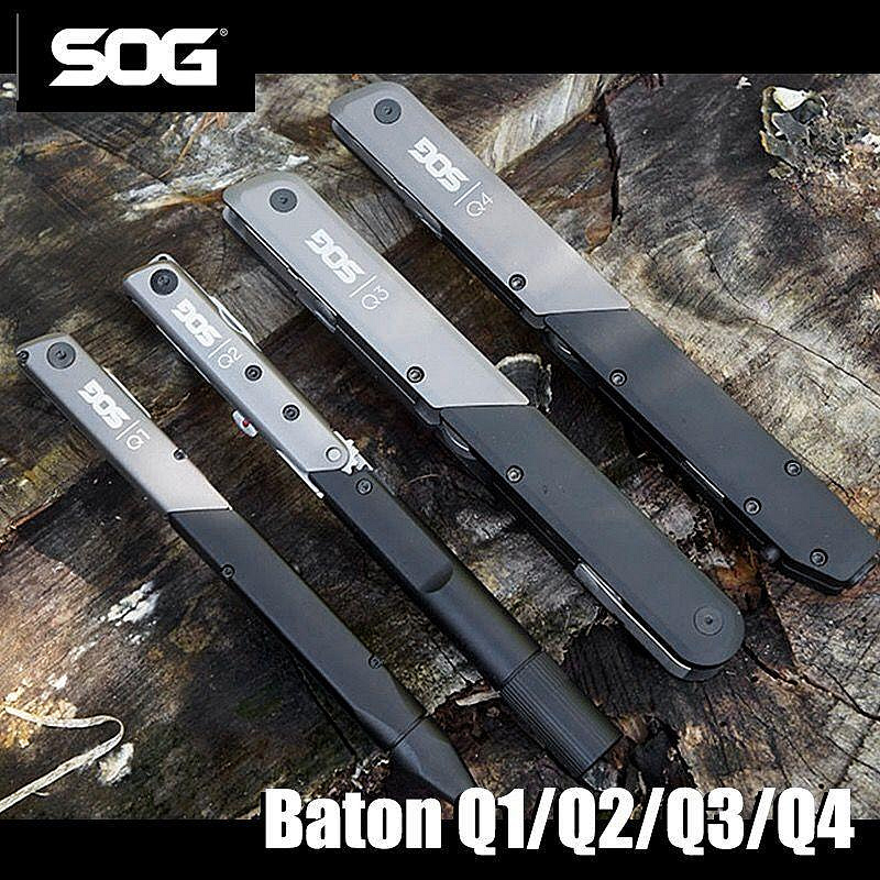 SOG索格Q1/Q2/Q3/Q4多功能工具鉗戰術筆形折疊剪刀具求生應急裝備