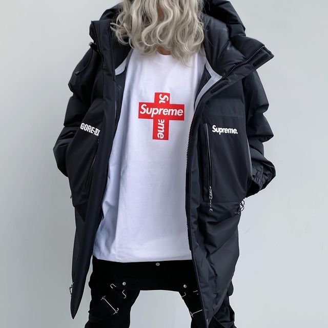 美國正品supreme潮牌20SS Box Logo cross Tee十字架重叠印花男女短袖T