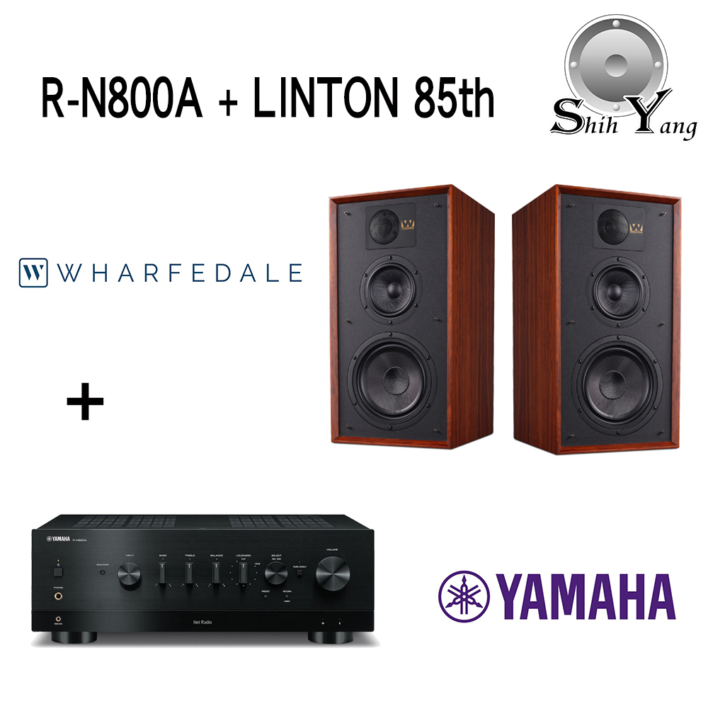 YAMAHA R-N800A 串流綜合擴大機 + Wharfedale LINTON Heritage 85th 喇叭