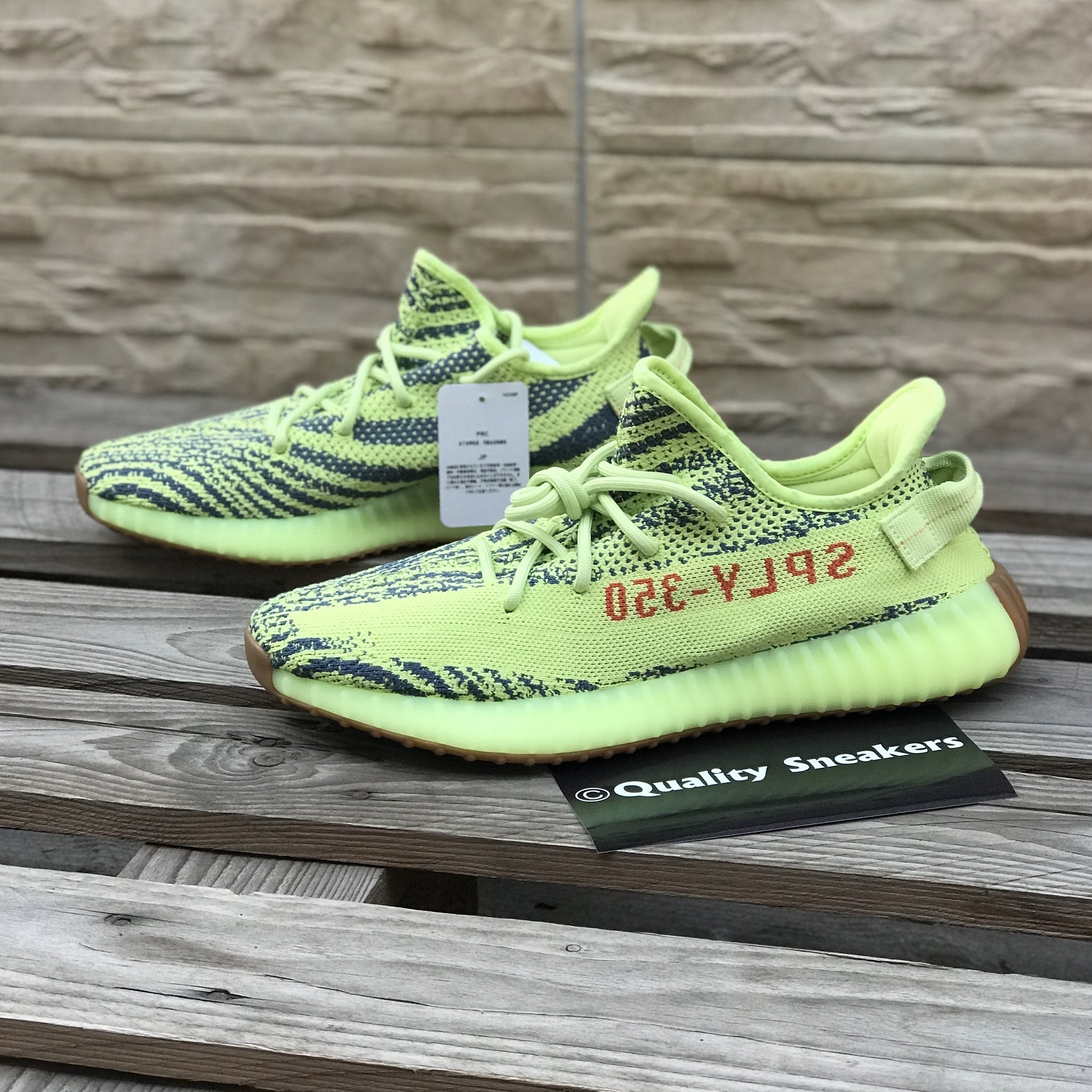 現貨- Adidas Yeezy Boost 350 V2 Yellow 螢光黃斑馬B37572 | Yahoo