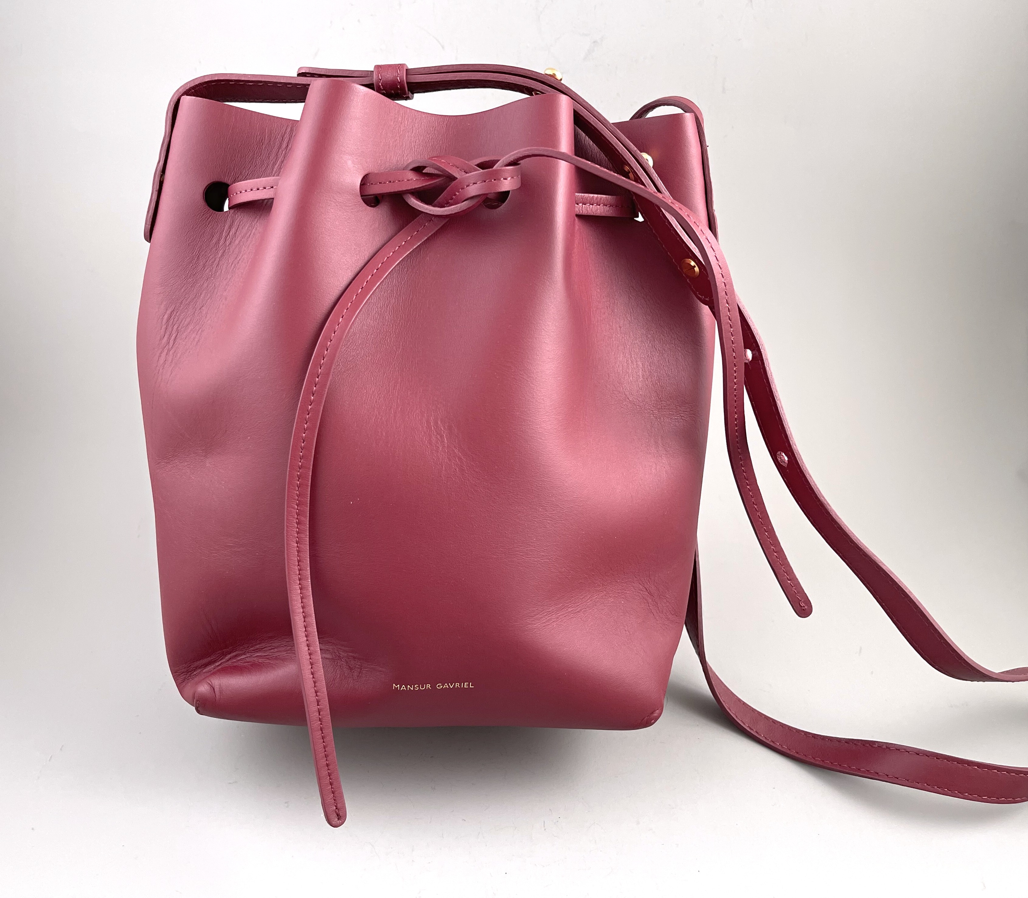 極美品 MANSUR GAVRIEL ドローストリングポーチ バケット バッグ