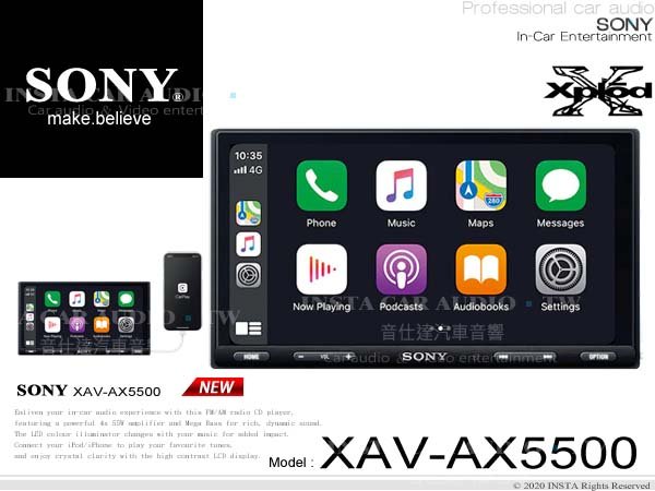 新品未使用】 新品 SONY carplay android auto XAV-AX5500 tunic.store