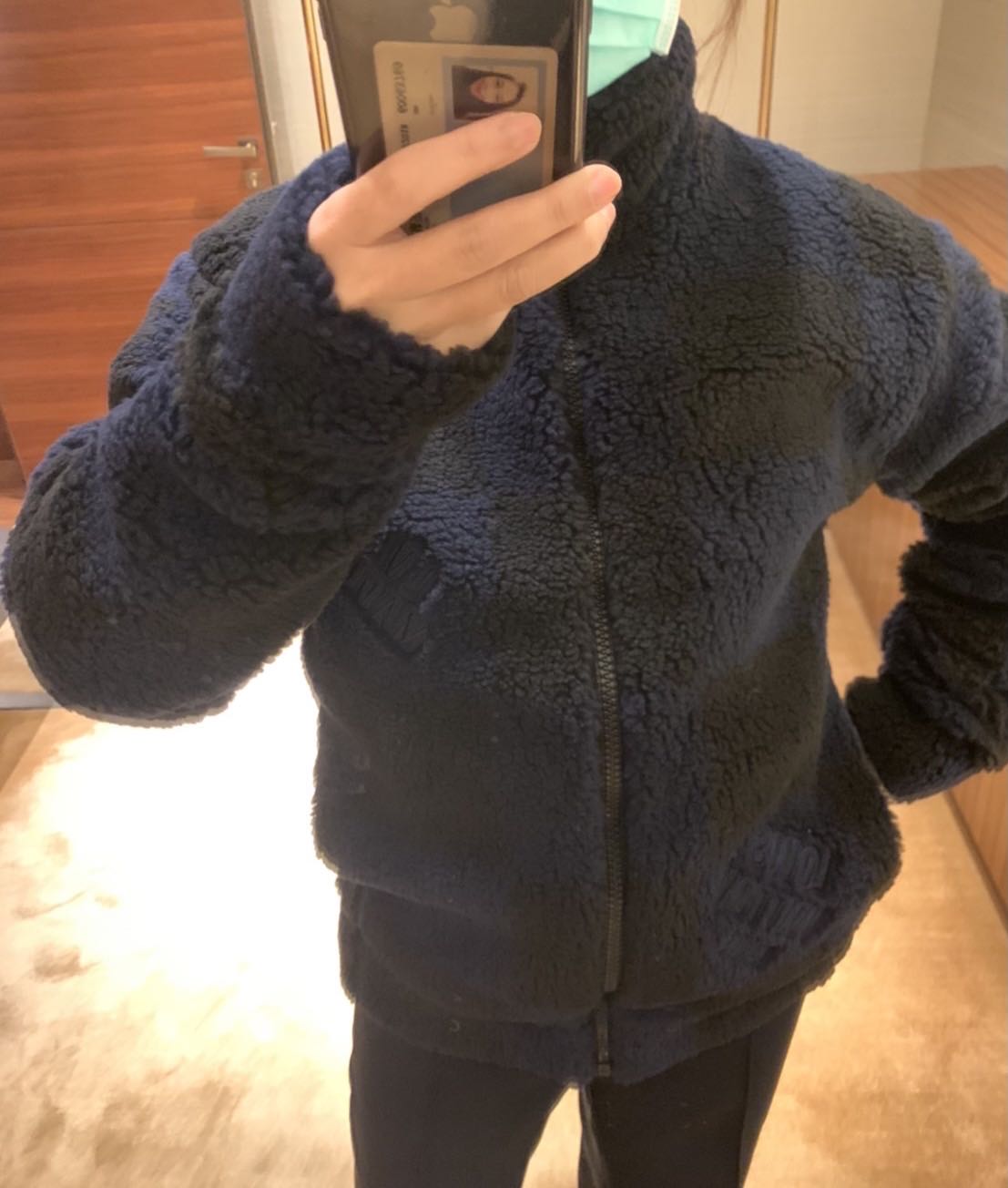 COCO 精品專賣】LV 1A9M81 JACQUARD DAMIER FLEECE BLOUSON 泰迪熊毛毛外套