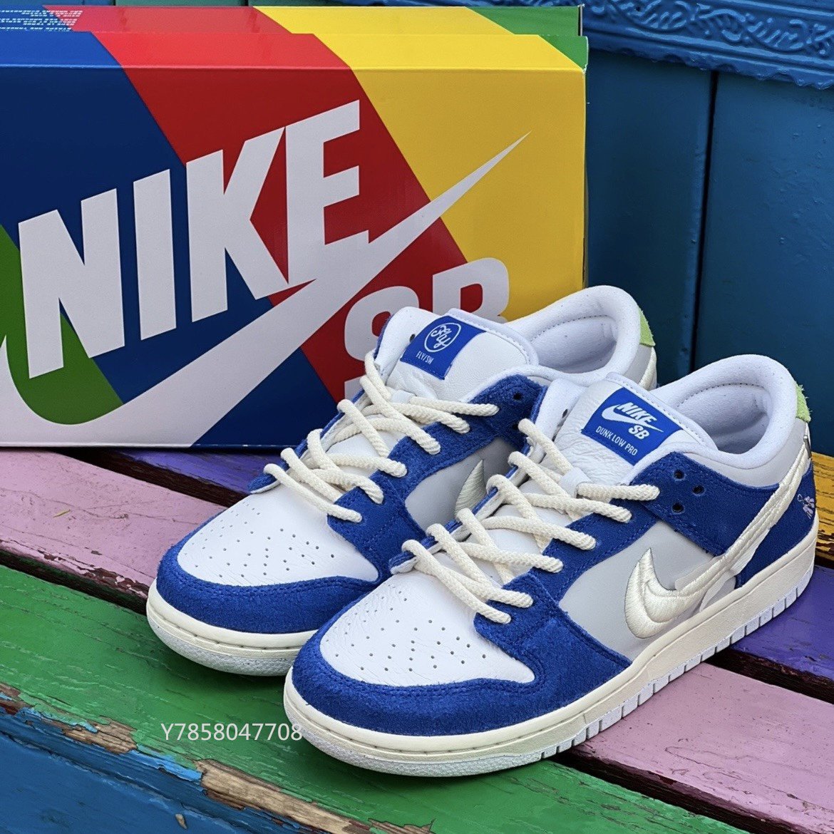 Nike SB Dunk Low Pro 藍白福來愛經典滑板鞋DQ5130-400 男鞋| Yahoo