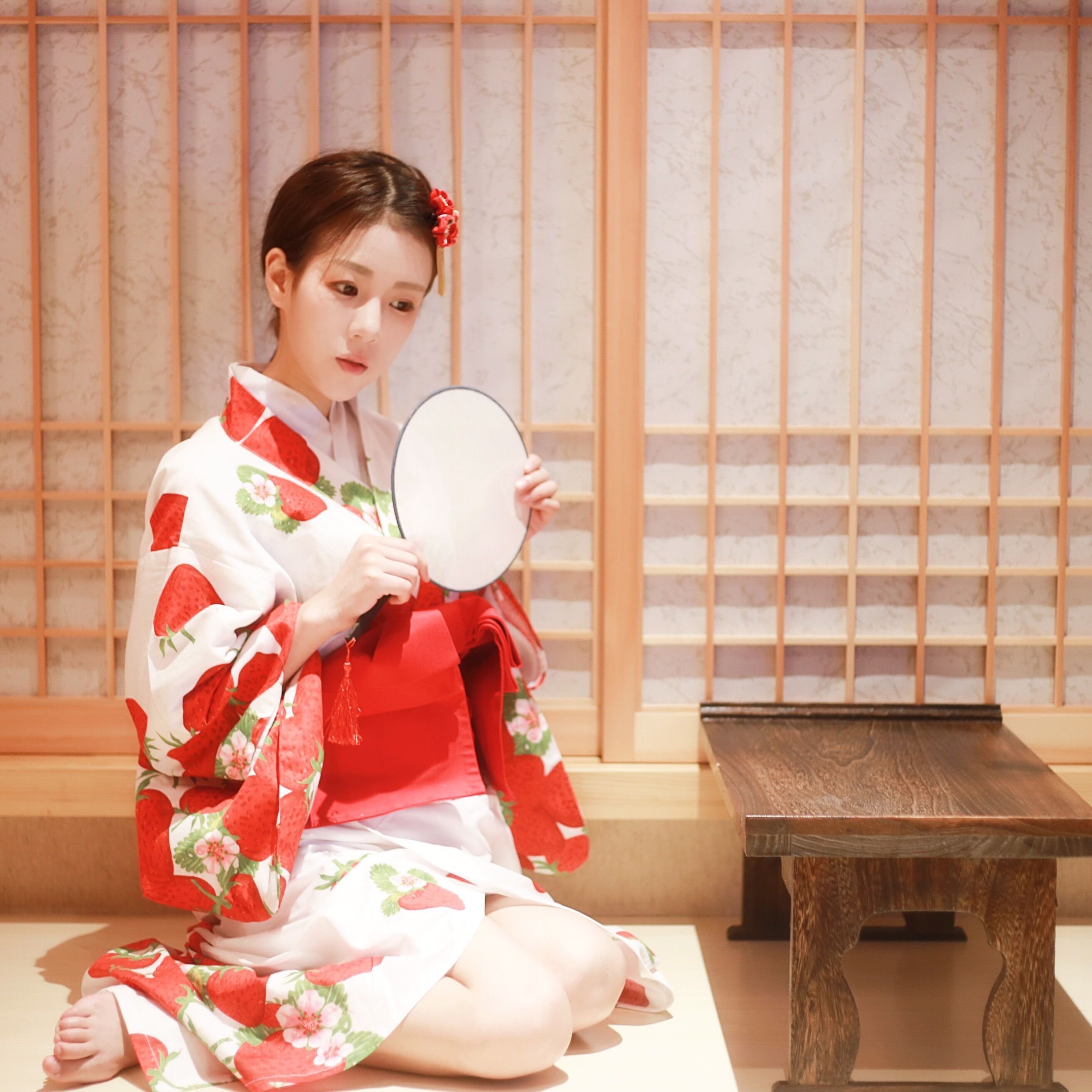 日式和風浴衣女復古草莓少女改良和服| Yahoo奇摩拍賣