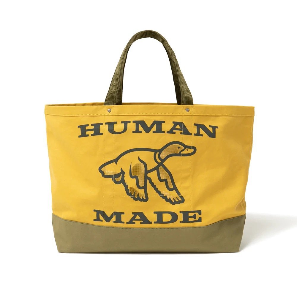 熱賣精選】現貨HUMAN MADE Tote Bag Large大號飛鴨帆布托特包手拿包