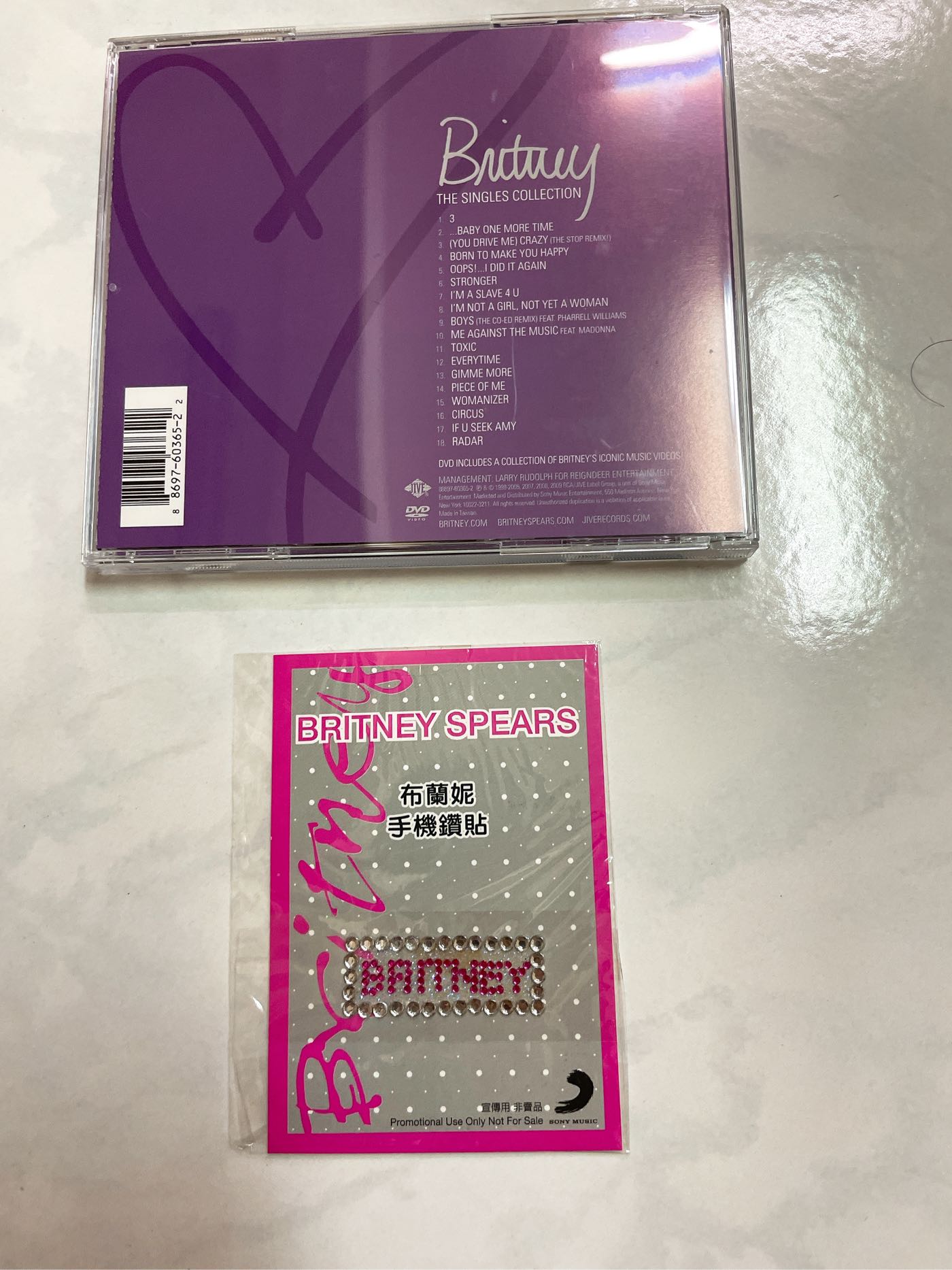 布蘭妮Britney Spears 妮裳十年The Singles Collection (CD+DVD