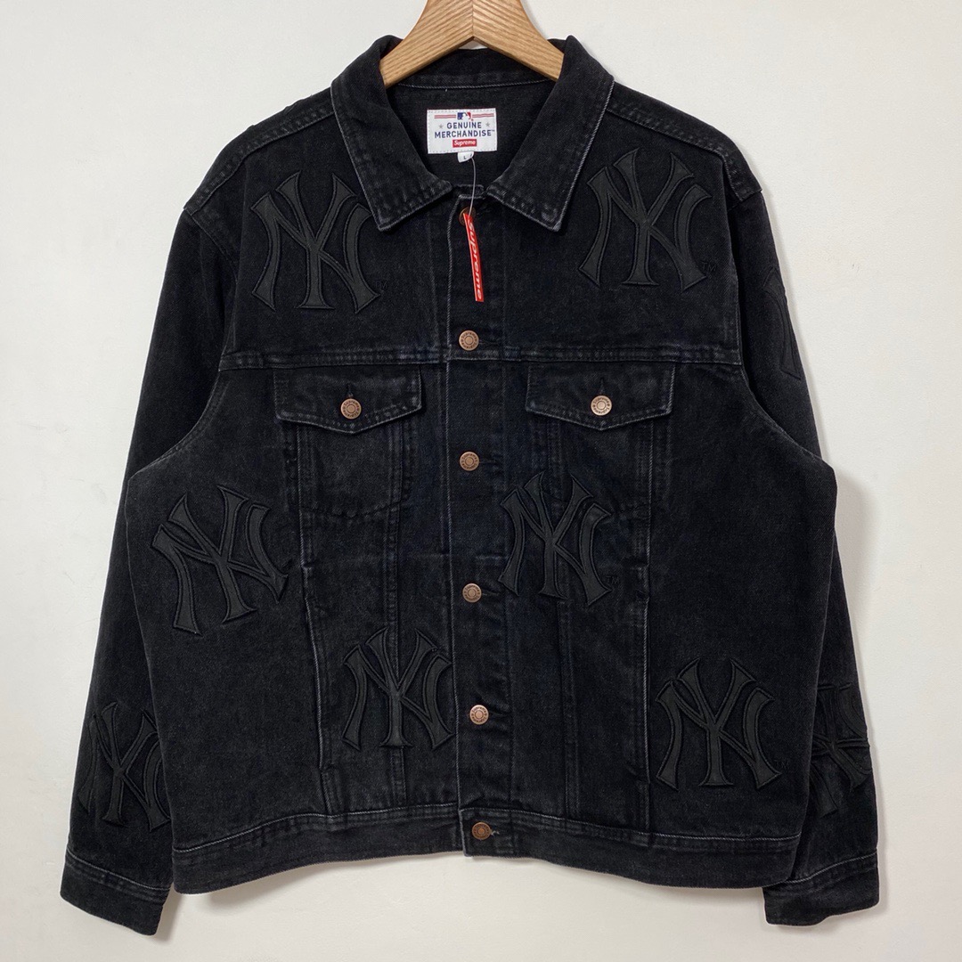 Supreme new york yankees denim trucker jacket | Yahoo奇摩拍賣