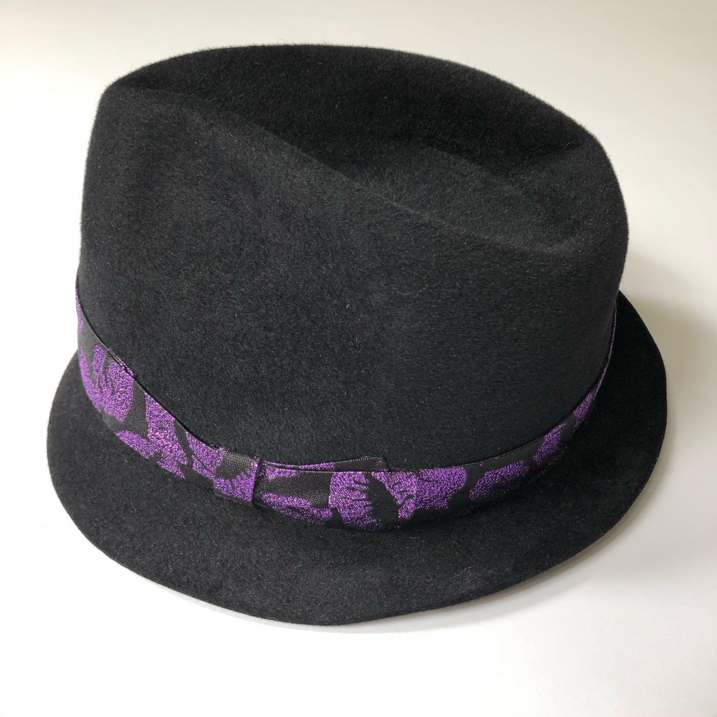 日本製真品Wacko Maria 紫kiss hats 兔毛紳士帽木村Hi-end 東京HAT