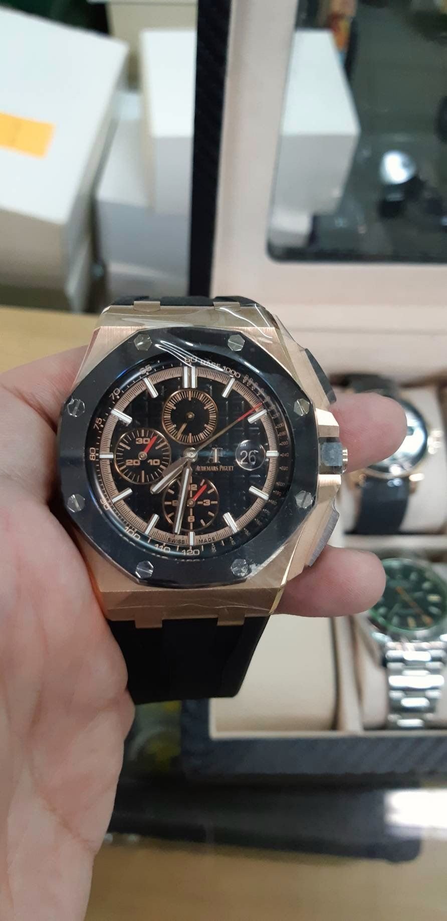 【已交流】AP 26401 愛彼 Royal Oak Offshore 皇家橡樹離岸型26401RO.OO.A002CA.02 陶瓷框 金貓