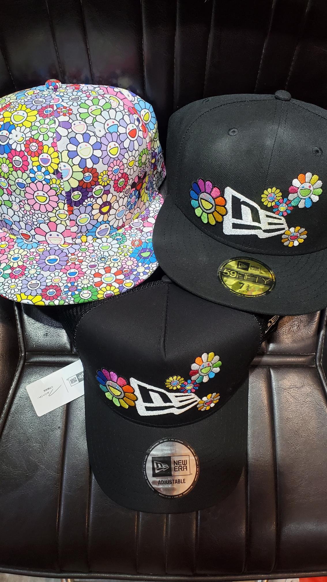 New Era x Takashi Murakami 聯名村上隆TM/KK小花滿版全封網帽老帽電