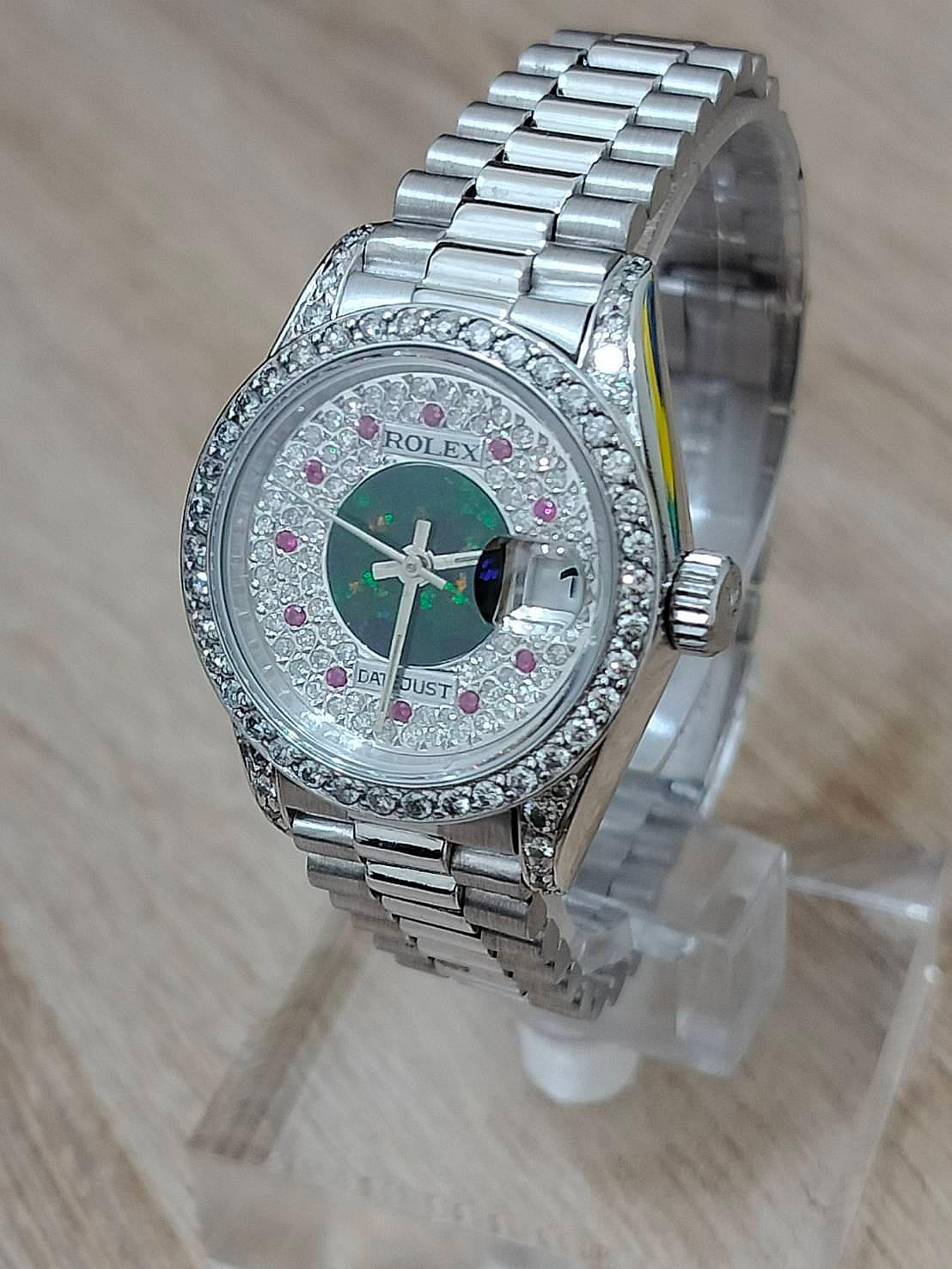 鑫泰典精品 勞力士 ROLEX 69179 滿天星 綠寶石 十鑽紅寶石真鑽 滿鑽 絕佳首選 特價中 女錶