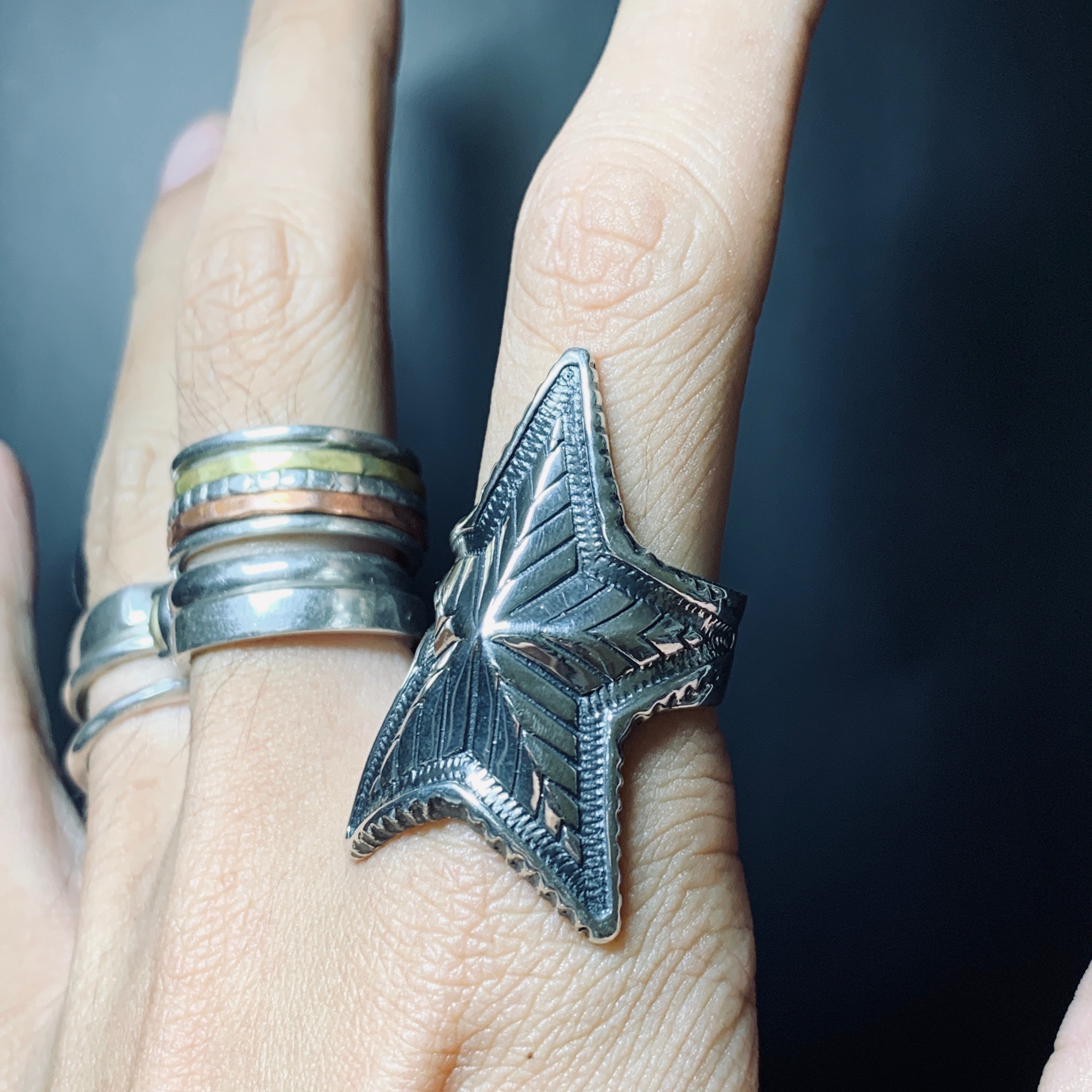 手工製作復刻Cody Sanderson Depp Star Ring 925純銀戒指| Yahoo奇摩拍賣