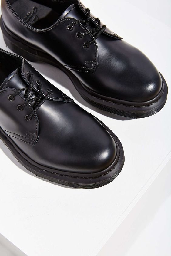 Dr.Martens 馬丁鞋馬汀鞋經典1461 MONO 3孔全黑BRITISH LOOK