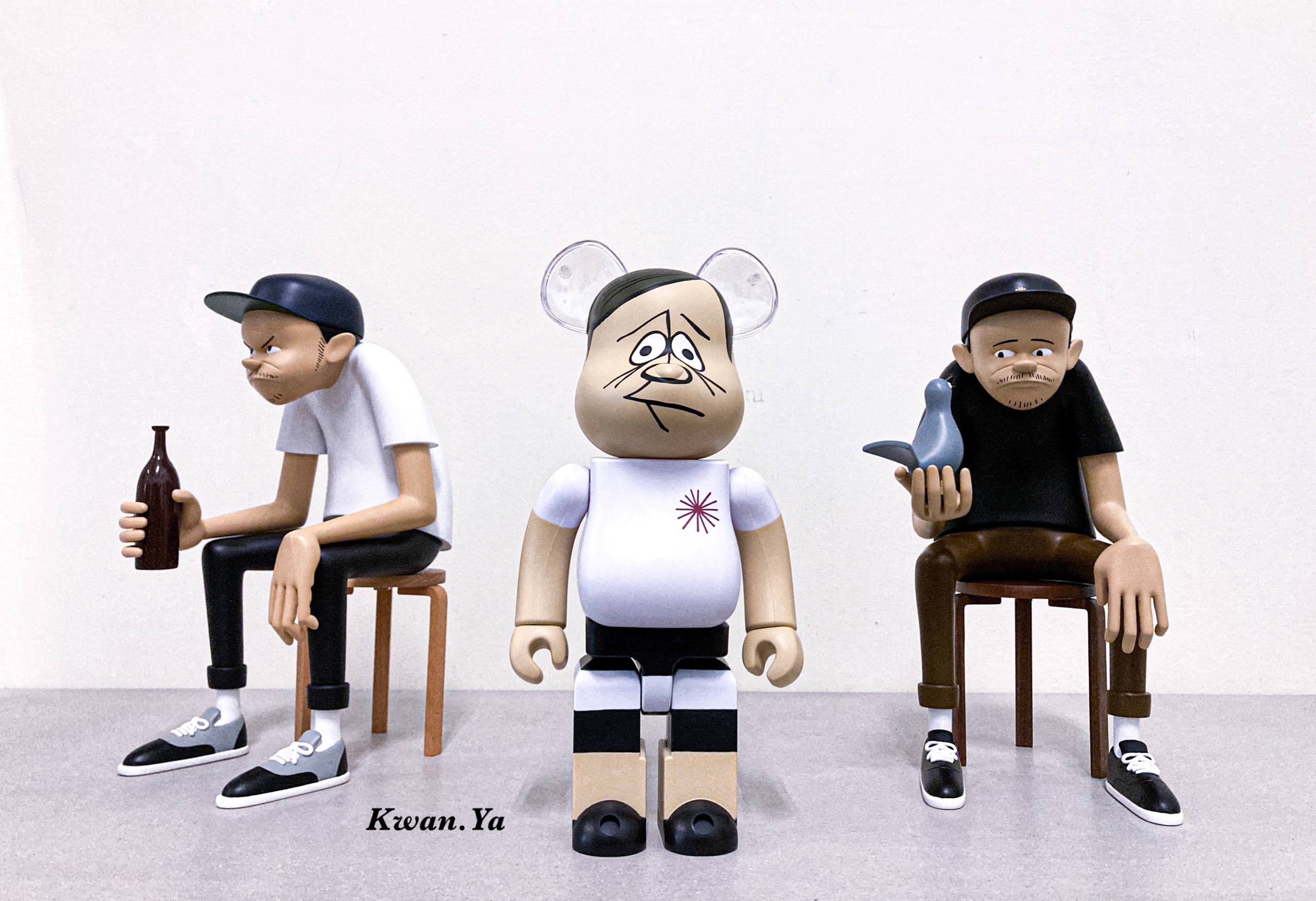 花井祐介Yusuke Hanai bearbrick 400% medicomtoy kaws 庫柏力克熊中村