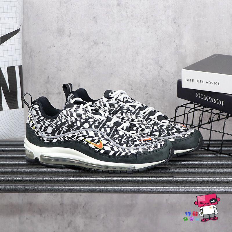 Nike air max 98 clearance all over print fractal black