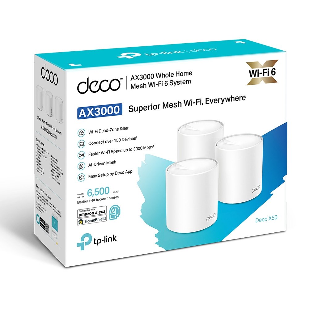 含發票~TP-Link Deco X50 AX3000 真Mesh 雙頻WiFi 6 網狀路由器無線