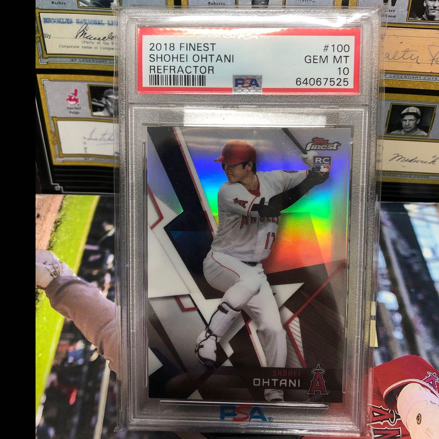 Topps Finest Refractor Ohtani rc psa 大谷翔平二刀流WBC MVP