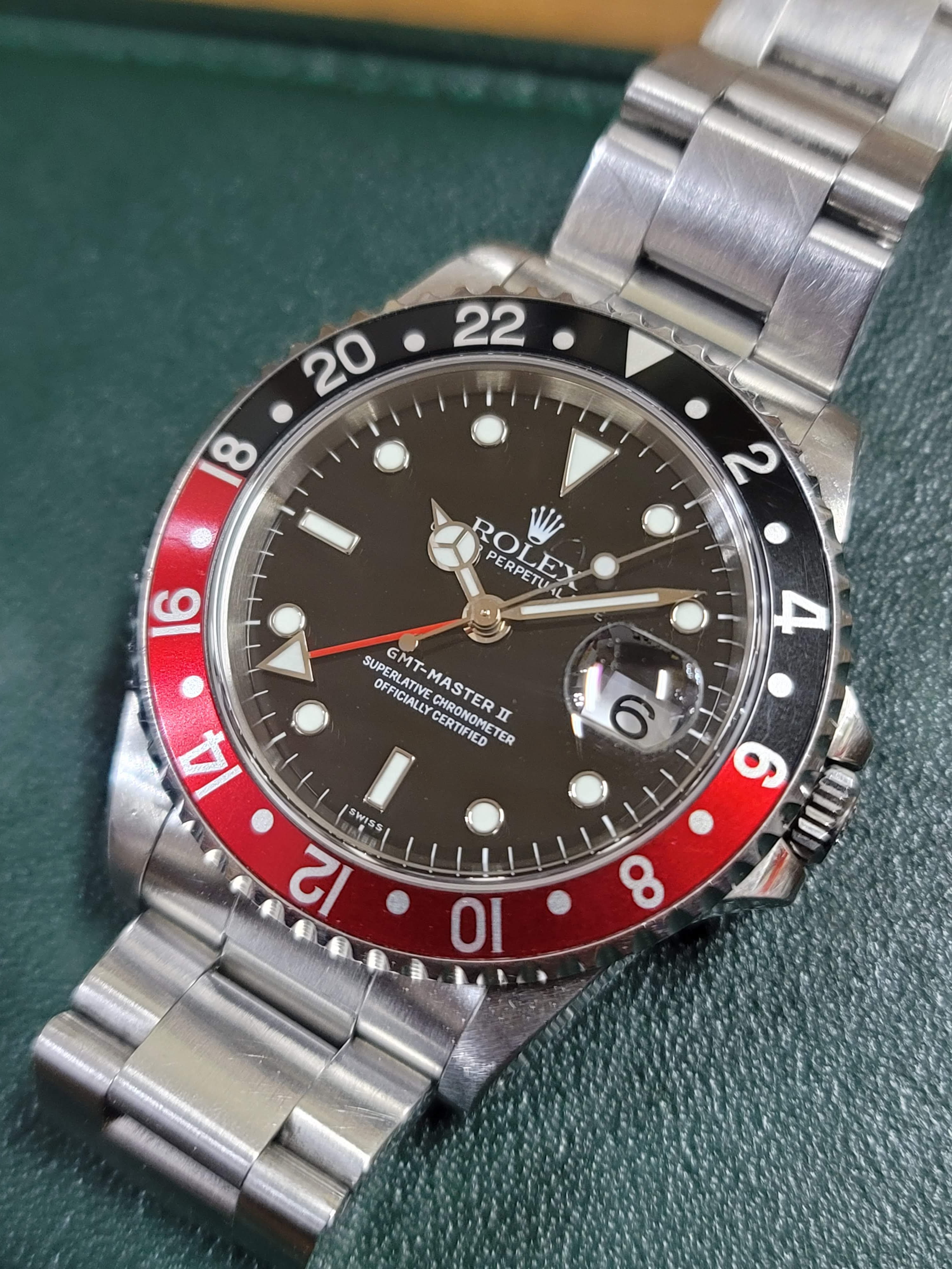 ROLEX 勞力士 GMT-MASTER II 兩地時間 16710 可樂圈 盒單齊全