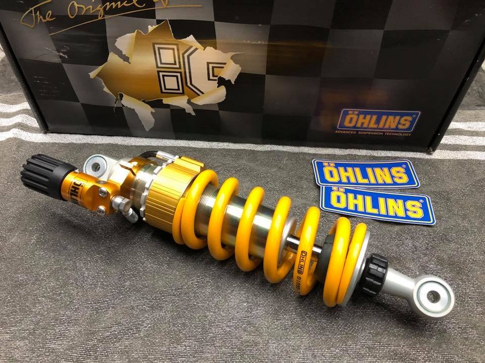 正 OHLINS 後避震器 歐規版本 預載可調附上旋鈕方便調整 阻尼可調 適用：KYMCO AK550