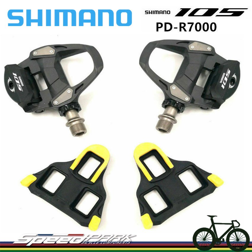 速度公園】原廠盒裝SHIMANO SPD-SL 105 PD-R7000 公路車碳纖維踏板附6