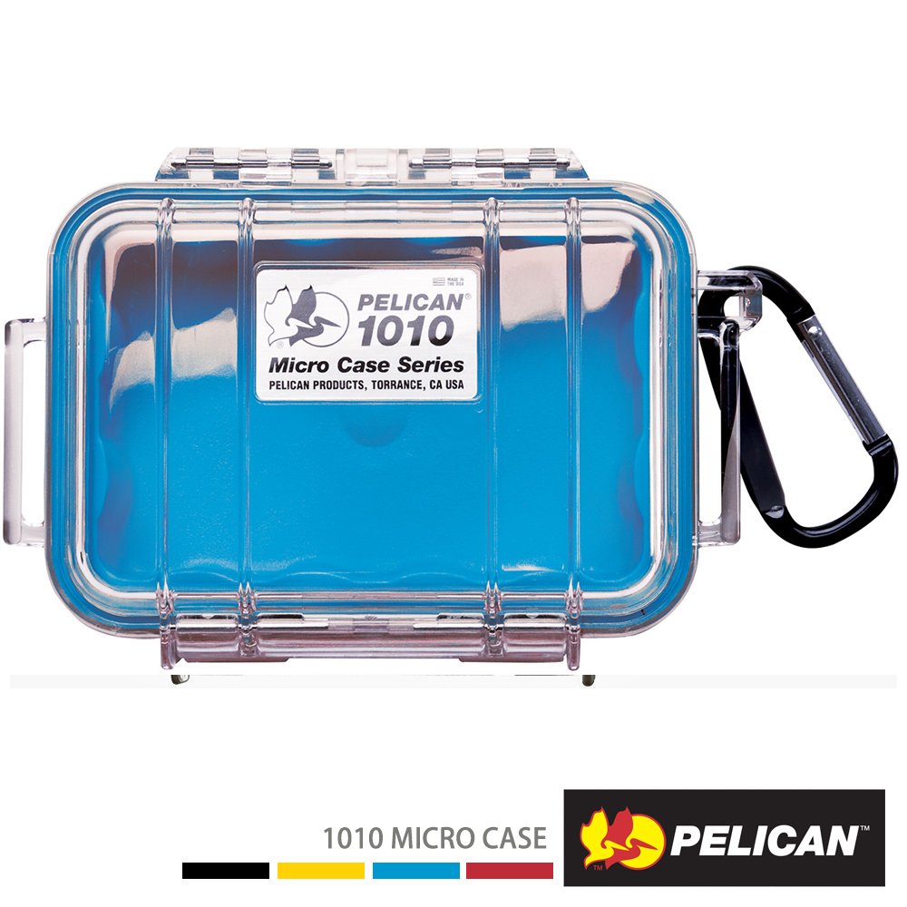 派立肯《塘鵝》PELICAN 1010 Micro Case 微型防水氣密箱 (透明) 防水盒  收納盒【公司貨】