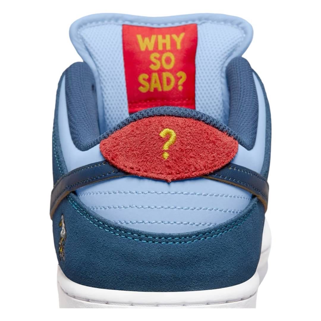 👟Nike SB Dunk Low x Why So Sad? 聯乘/聯名鞋款刺繡老鷹/深淺藍/冰藍