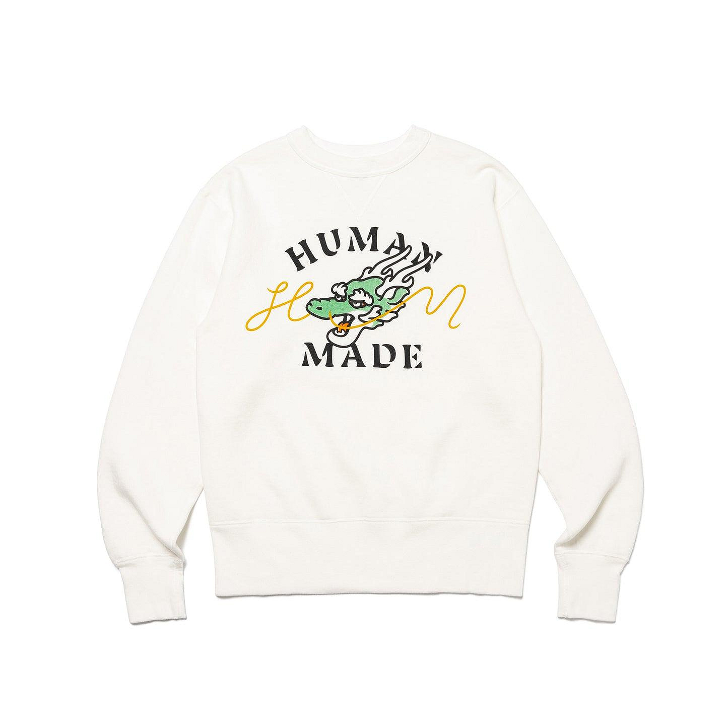 日貨代購CITY】2024SS HUMAN MADE DRAGON SWEATSHIRT #1 龍年大學T