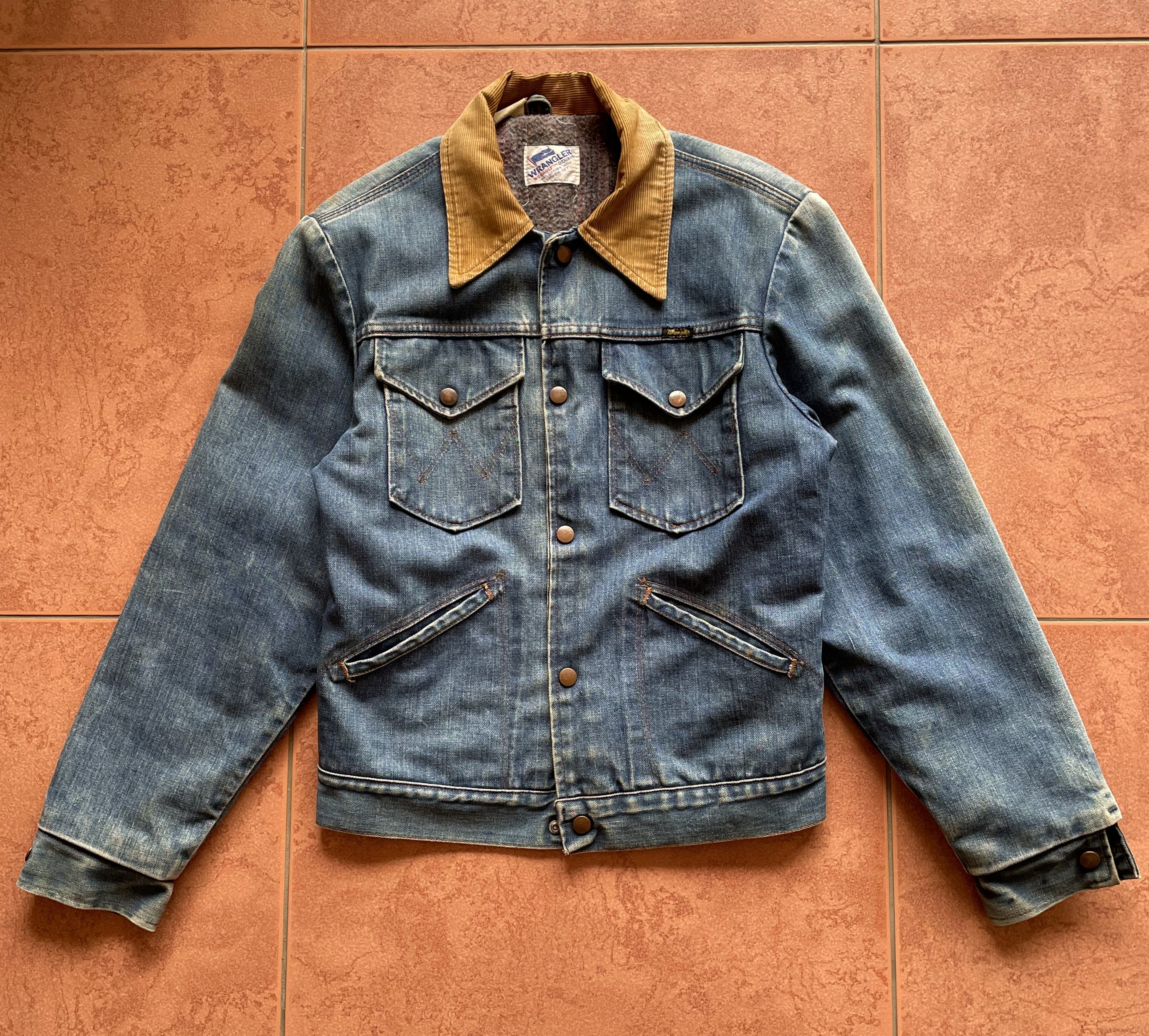 Wrangler JL720NV 毛毯內裏 14OZ 丹寧 牛仔外套 vintage 古著 36